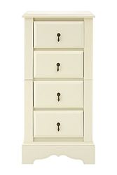 Premier Housewares Chest Of Drawers Bedroom White Chest Of Drawers Bedroom Chest Of Drawers Assembled Drawers (h X W X D): 104 X 43 X 50 Cm