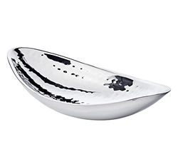 EDZARD schaal Halifax, lengte 27 cm, gehamerd roestvrij staal