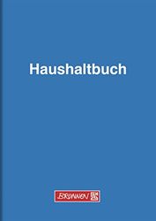 Brunnen 1010161 bedrijfsboek huishoudboek (glanzend karton, met uitgavenvoordruk, A5, 148 x 210 mm, 40) blauw