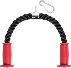 Yes4All Deluxe Trizeps Seil Anlage, 27 & 36 Zoll mit 4 Farben, Übung Maschine Anhänge Pulley System Gym Pull Down Seil mit Karabiner