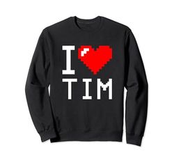 I Heart Tim, I Love Tim Nome Personalizzato Felpa