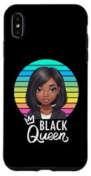 Coque pour iPhone XS Max Melanine Black Queen Girl Magic Girls Mois de l'histoire des Noirs