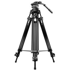 Mantona Dolomit 1300 Videostativ 188 cm (74 Zoll) für DSLR/Videokamera