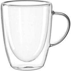 LEONARDO HOME Duo 053062 Lot de 4 tasses à double paroi en verre 300 ml