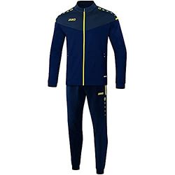 JAKO Kids Champ 2.0 Survêtement polyester Bleu marine/bleu foncé/jaune fluo, 116