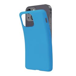 SBS Cover per iPhone 13 Mini Azzurro Cerulean Pantone 2191 C, Custodia Morbida e Flessibile Antigraffio, Cover Sottile e Comoda da Tenere in Tasca, Custodia Compatibile con Ricarica Wireless