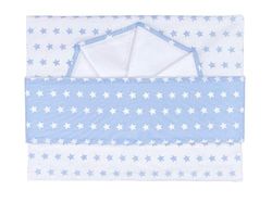ANDY & HELEN 3-delige set 2/113F1 Maxi babybed, onder + bovendeel + kussensloop sterren, hemel, 230 g