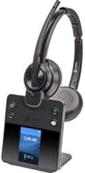 Poly Savi 8420 Office - Savi 8400 Series - Casque - on-Ear - DECT/Bluetooth - sans Fil - Réduction Active du Bruit - Noir - Certifié pour Microsoft Teams