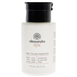 Alessandro Spa nagellacksborttagare pumpdispenser – luktfri och utan aceton, lätt att ta bort, 175 ml, (1-pack)