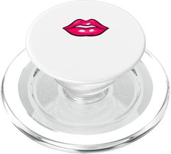 Estilo Pop Art Labios Rosa PopSockets PopGrip para MagSafe