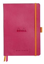 Rhodia 117581C notitieboekje Goalbook (DIN A5, 14,8 x 21 cm, dot, praktisch en trendy, met zacht deksel, 90 g wit papier, 120 vellen) 1 stuk, framboos