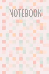 Pink Notebook with Colorful Squares: Lined Journal for Writing and Note Taking