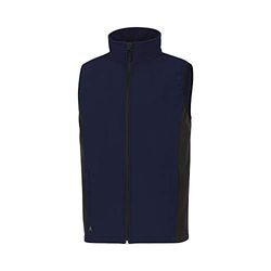 Delta Plus HALDEBMXX - Gilet in poliestere Softshell a 3 strati, laminato, taglia XXL, confezione da 10, colore: blu navy