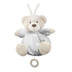 Peluche Musicale pour bébé - "Ours gris"