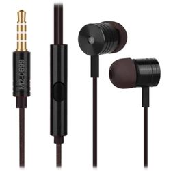 Dimelec stereo-hoofdtelefoon, zwart, met pvc-kabel en geïntegreerde microfoon