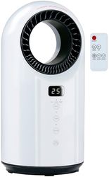 alpina Elektrische Verwarming en Ventilator 1500W - Keramische Ventilatorkachel met Timer en Afstandsbediening - Oscillerende Ventilator Kachel met Verkoelende en Verwarmende Functie - 18 x 18 x 37cm