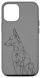 iPhone 12/12 Pro Carolina Dog Line Art Minimalist Mom Dad Case