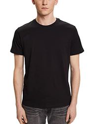 ESPRIT Herr 993EE2K303 t-shirt, 001/svart, XS, 001/Svart, XS