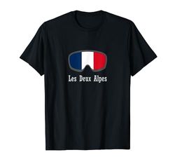 Les Deux Alpes Sci Googles Francia Maglietta