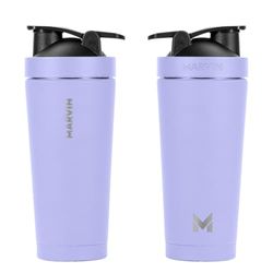 MARVIN Thermos Bouteille d'eau en acier inoxydable - Conserve au froid pendant 12 heures - Conserve au chaud pendant 8 heures - Bouteille d'eau en acier inoxydable sans BPA - Couvercle anti-fuite