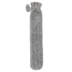 Lesser & Pavey Long Hot Water Bottle | Long Hot Water Bottle with Cover UK for Muscle Pain Relief | Grey Extra Long Size for Winter Season - Cozy and Comfy