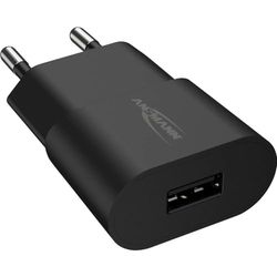 Ansmann 1001-0108 1-Port USB Charger 5 W USB Charger with Intelligent Charging Control for Smartphone, Tablet, GoPro, e-Book Reader, etc., Black