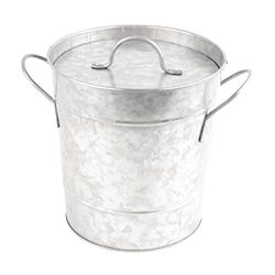 Olympia Galvanized Steel Wine and Champagne Bucket with Lid with New Features