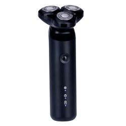 Status Nice Rechargeable Rotary Shaver for Men | 3 Stainless Steel Blades | Wet & Dry Use | Waterproof | 1.5Hr Charge | Travel Lock | Cordless | Black | NICE1PKB6
