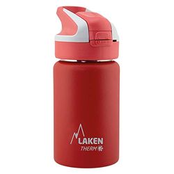 Laken Summit Stainless Simbi Thermal Bottle yevana, ine otomatiki cap uye yekuchengetedza kuvharwa, mazana matatu eml, tsvuku