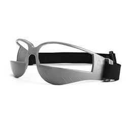 SKLZ Court Vision Dribble Goggles, Basketball Training Aide, Adjustable Elastic Strap For A Comfortable Fit, Silver