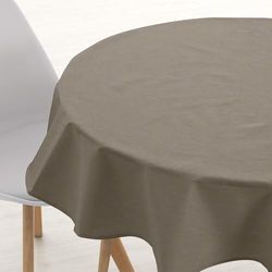 BELUM Nappe Ronde diamètre 140 Anti-Taches 100% Coton résiné, Nappe Non tissée, Nappe au Toucher Coton, Nappe imperméable, Nappe Anti-Taches, répulsif liquides