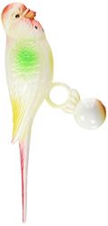 Rosewood Boredom Breaker Life Size Budgie Bird Toy, Clear