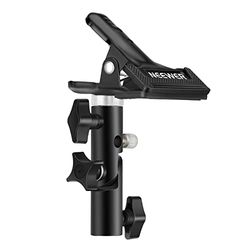 NEEWER 1 peça suporte de braçadeira de metal de alta resistência para estúdio fotográfico com acessório de suporte de luz de 5/8" para refletor