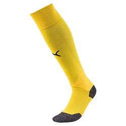 Puma Liga Socks Calcetines, Unisex adulto, Amarillo (Cyber Yellow/Puma Black), 43-46 (Talla de fabricante: 4)