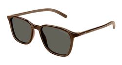 Montblanc MB0325S Zonnebril, heren, gerecycled, geïnjecteerd, meerkleurig, eenheidsmaat