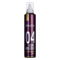 SALERM - Espuma de cabelo encaracolado - Pro Line Curl Mousse - 300 ml - caracóis mais definidos e flexíveis - fixação extra forte - efeito anti-humidade - proteção da cor