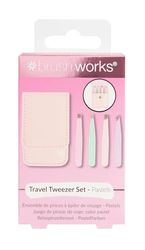 Brushworks Travel Tweezer Set - Pastels