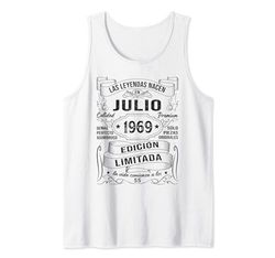 55 Años Cumpleaños Hombre Las Leyendas Nacen En Julio 1969 Camiseta sin Mangas