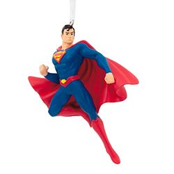 Hallmark DC Comics Superman 25574049 Décoration de Noël Rouge et Bleu 8,7 x 7,1 x 2,7 cm