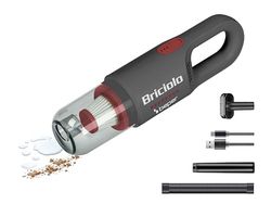 BEPER P202ASP401 Aspirateur à Main Rechargeable, 55 W, sans Fil, Compact et léger, Aspirateur de liquides et de Solides en Plastique avec Filtre Hepa, Capacité de 400 ML, Rouge/Gris