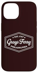 Grays Ferry Philadelphia PA Est. 1747 - Emblema design Custodia per iPhone 14