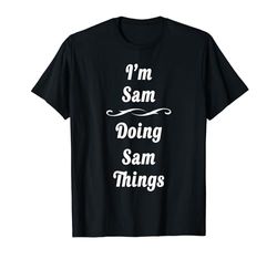 Sam Nome Personalizzato Camicia Personalizzata Sam Compleanno Maglietta