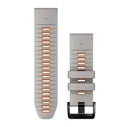 Garmin Epix 51-series 26mm QuickFit Grey/Ember Orange Silicone Band