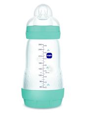 MAM Anti-kolische babyfles, 2-4 maanden, 260 ml, met speen met 2 middelgrote debiet van siliconen, gemakkelijk aan te nemen, zelfsteriliserend en gemakkelijk te reinigen, Easy Start Anti-Colic,
