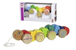 Eichhorn-Retirado-100003446 Oruga con Movimiento, 32 cm de Largo, Material de Madera de Haya, Multicolor, (Simba 4003046002751)