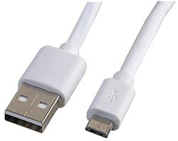 Pro Signal PSG91569 - Cable micro USB (1,8 m), color blanco