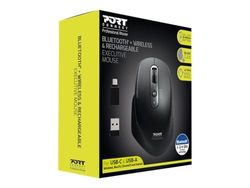 PORT DESIGNS 900716 Mouse Right-Hand RF Wireless + Bluetooth Optical 3200 DPI