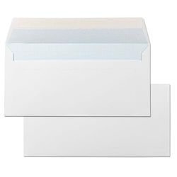 Sobres de Papel, Sobre Papel color Blanco, Sobre Comercial Normalizado 120 x 176 mm, Sobre Papel con Cierre Tira de Silicona para Invitaciones, Envíos o Almacenaje · m-office (1000 uds, 120x176mm)