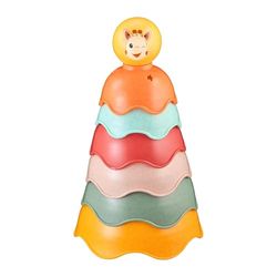 Sophie la Jirafa – Juego de apilamiento de 6 Cuencos de Colores – Juguete Educativo para bebés – Desarrolla la motricidad y la lógica – 30 cm