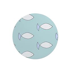 Questo Casa, Ronde digitaal bedrukte muismat, antislip onderkant, voor kantoor en thuis, diameter: 22 cm